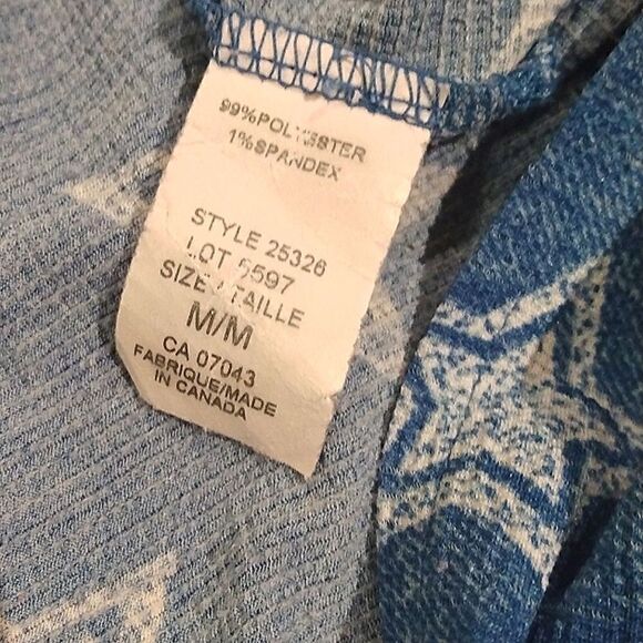 M&E Stars Summer Shirt Top SZ M - Picture 10 of 12